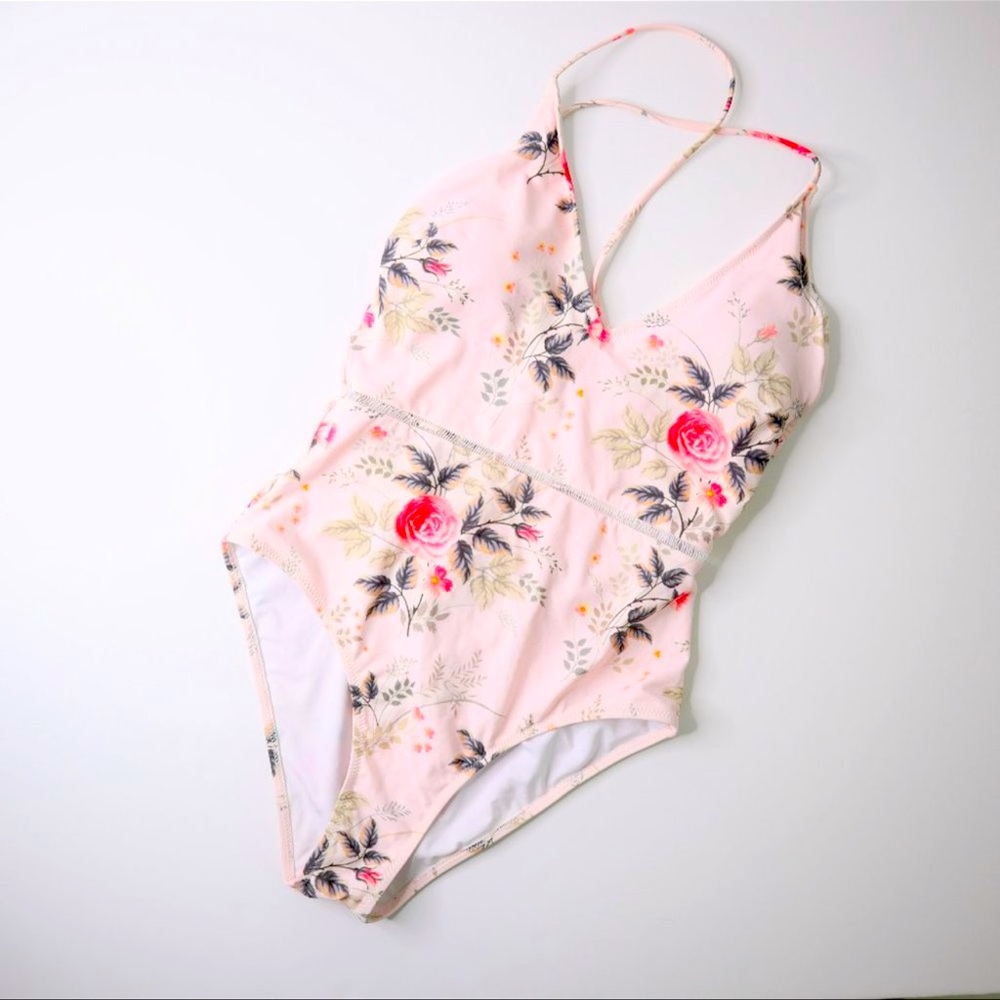 🍉 NWOT Cupshe Shallow Waters Print One-Piece Swimsuit